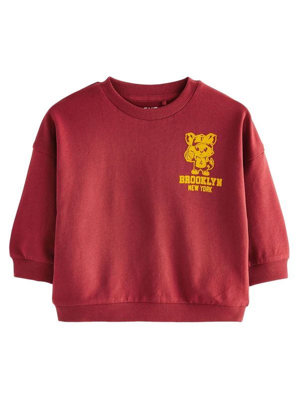 Next Next Sweater majica  žuta / bordo