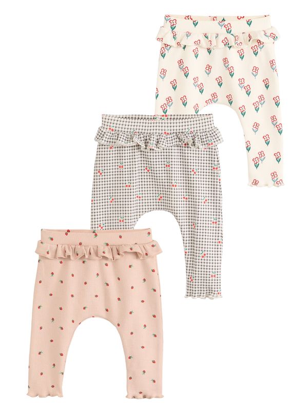 Next Next Tajice  svijetlobež / puder roza / crvena / bijela