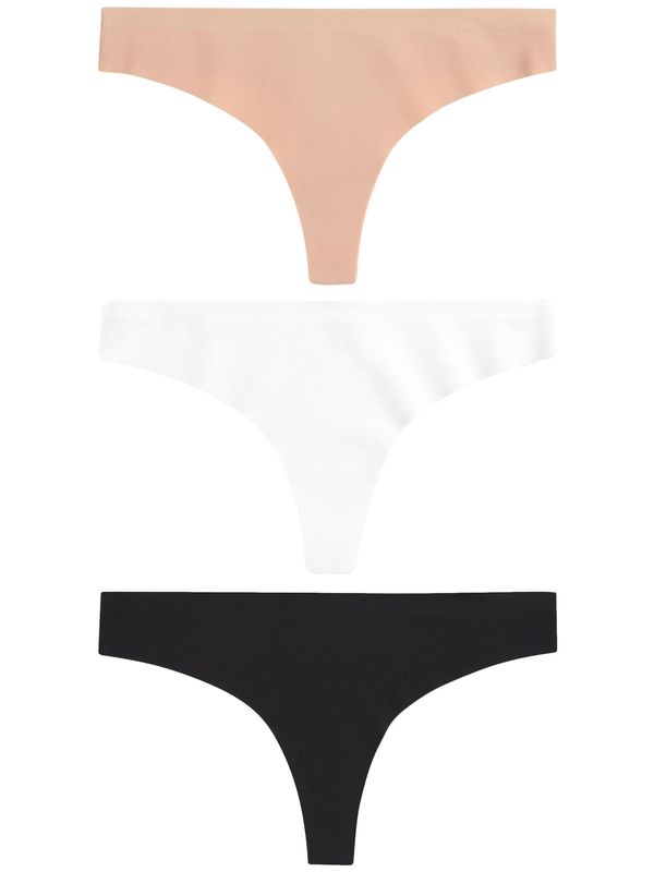 Next Next Tanga gaćice  bež / boja vina / crna