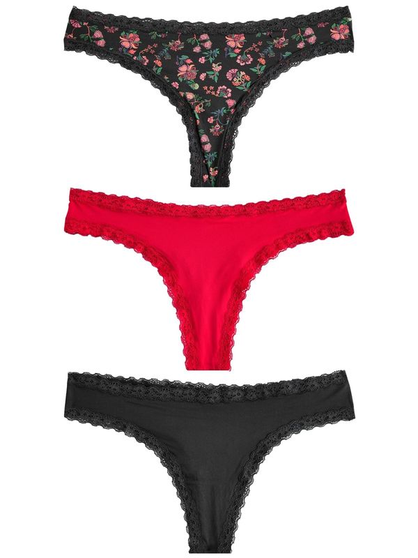 Next Next Tanga gaćice  crvena / crna