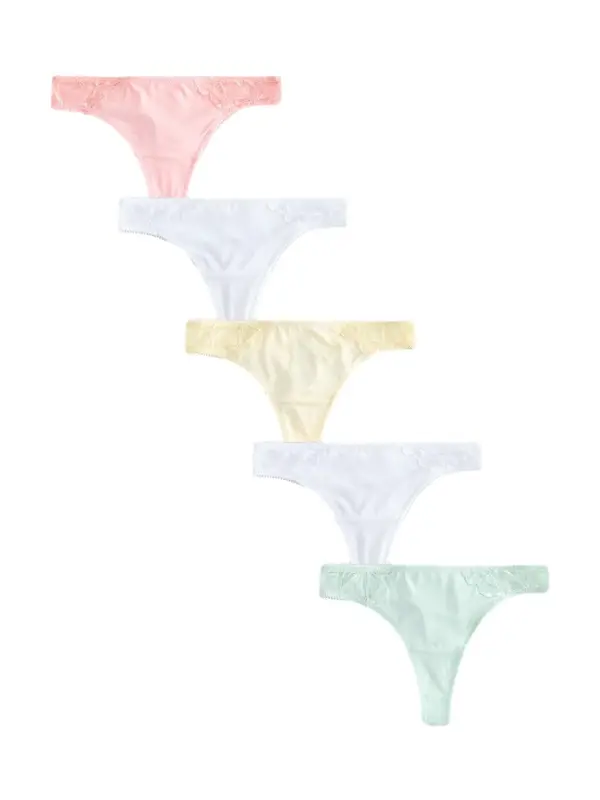 Next Next Tanga gaćice  pastelno žuta / menta / roza / bijela