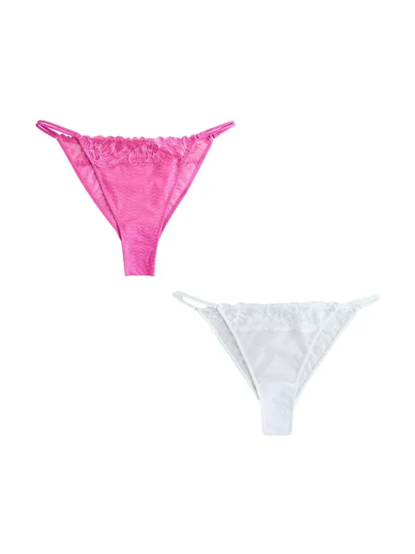 Next Next Tanga gaćice  roza / bijela