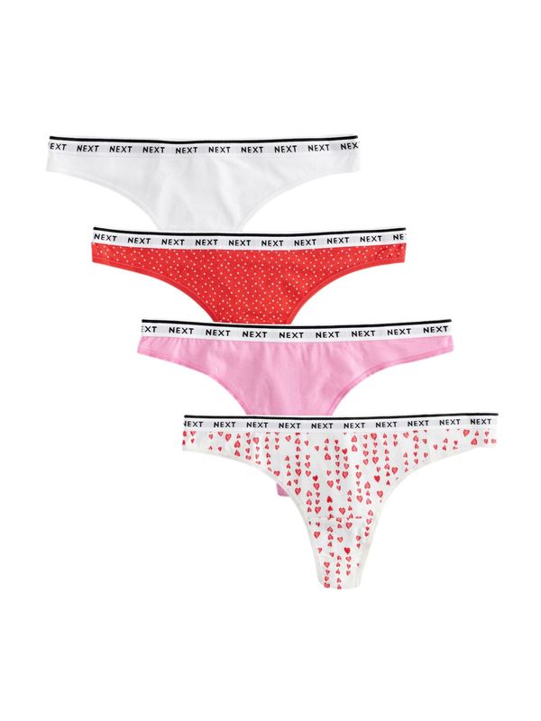 Next Next Tanga gaćice  roza / crvena / crna / prljavo bijela