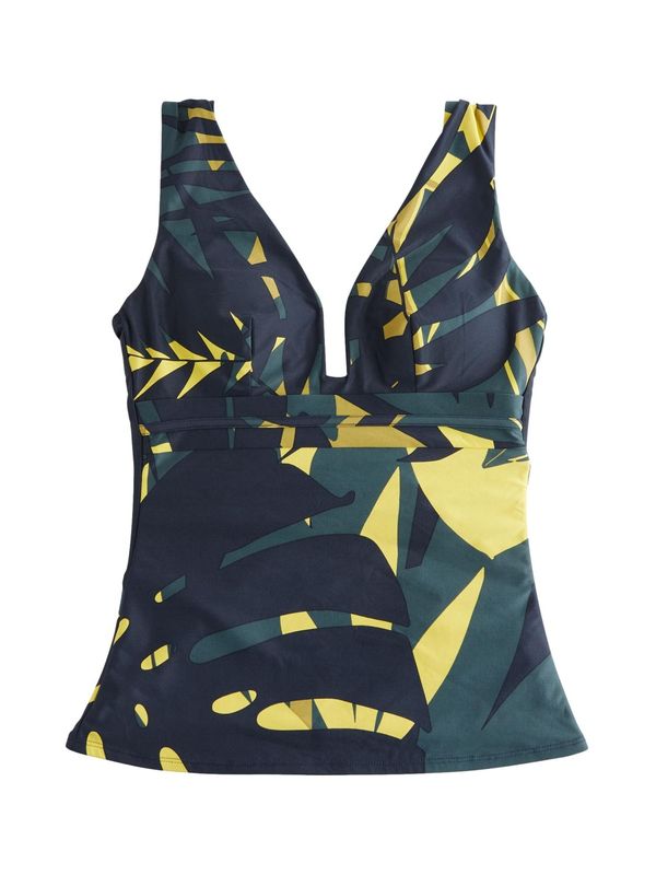 Next Next Tankini  morsko plava / žuta / kraljevski zelena