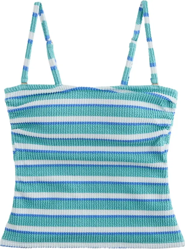 Next Next Tankini top  plava / akvamarin / bijela