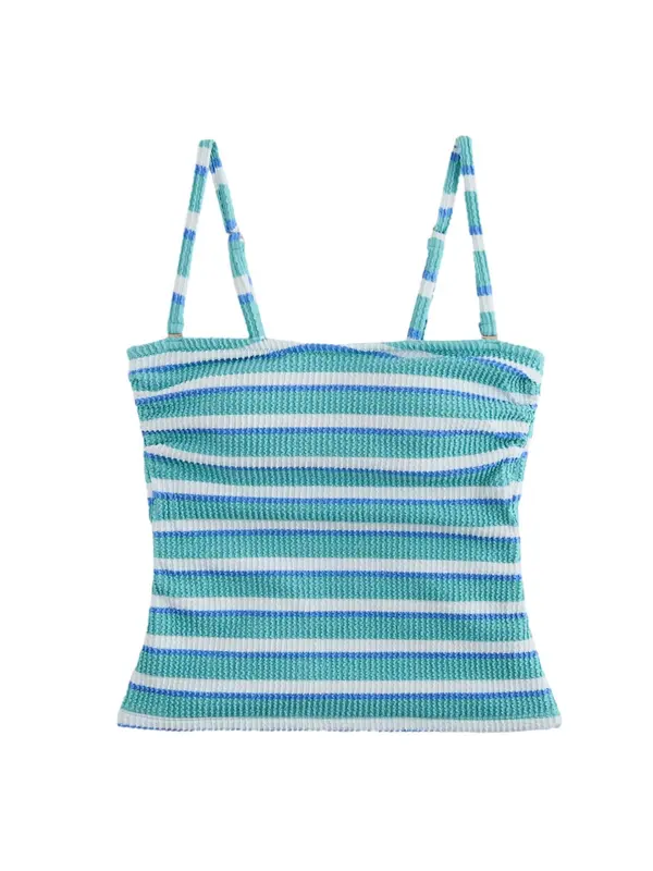 Next Next Tankini top  plava / akvamarin / bijela