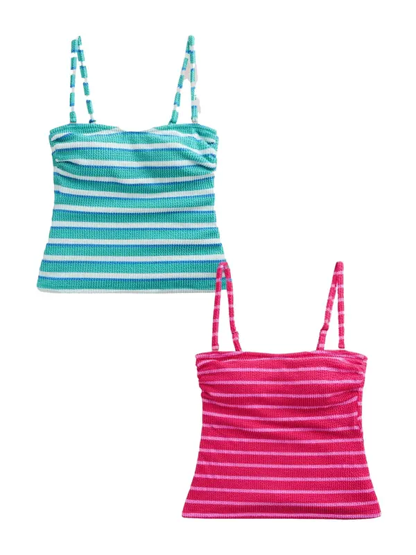 Next Next Tankini top  plava / azur / roza / prljavo roza / bijela