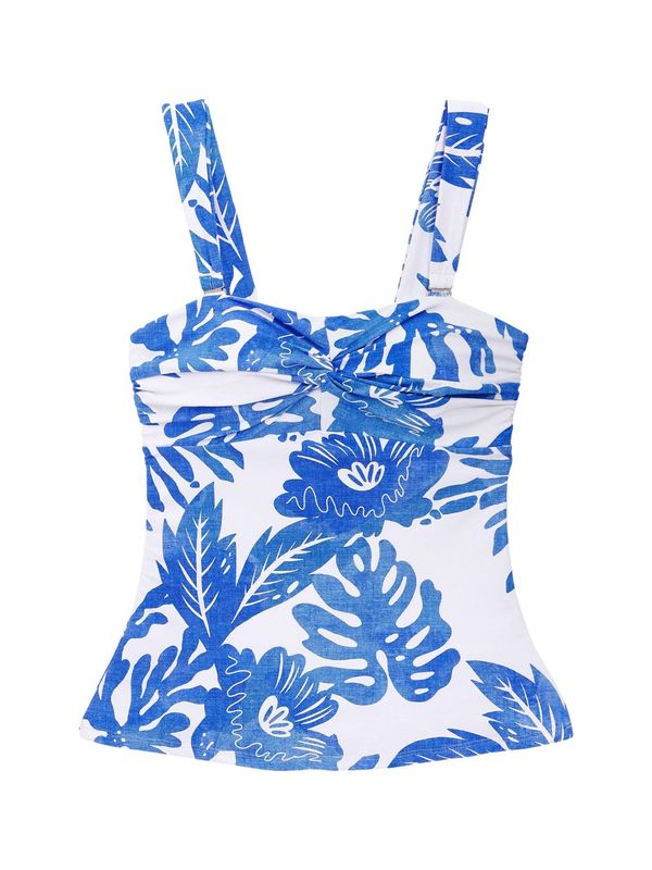 Next Next Tankini top  plava / bijela