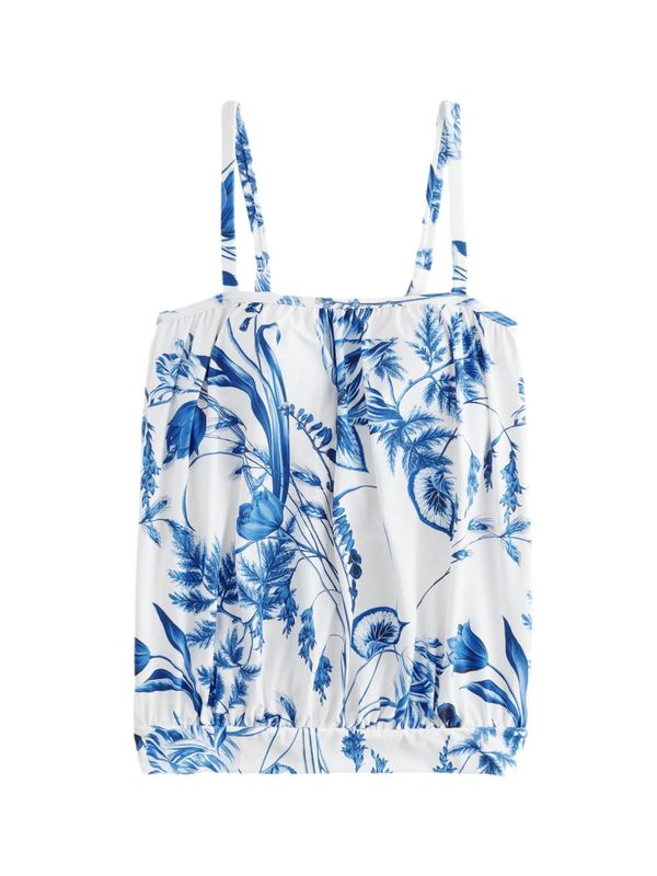 Next Next Tankini top  plava / nebesko plava / bijela