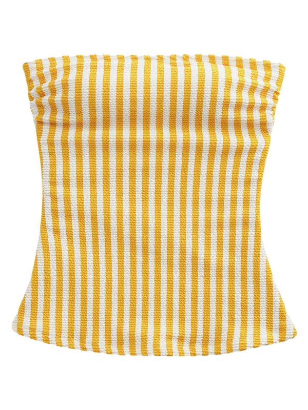 Next Next Tankini top  žuta / bijela