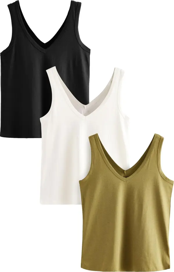 Next Next Top '3er-Pack'  kaki / crna / bijela