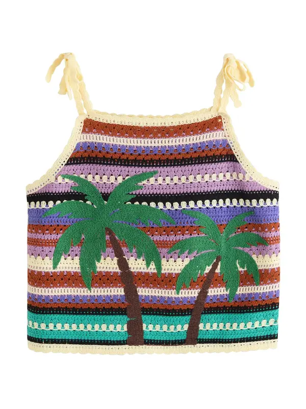Next Next Top s naramenicama  zelena / ljubičasta / lavanda / vuneno bijela