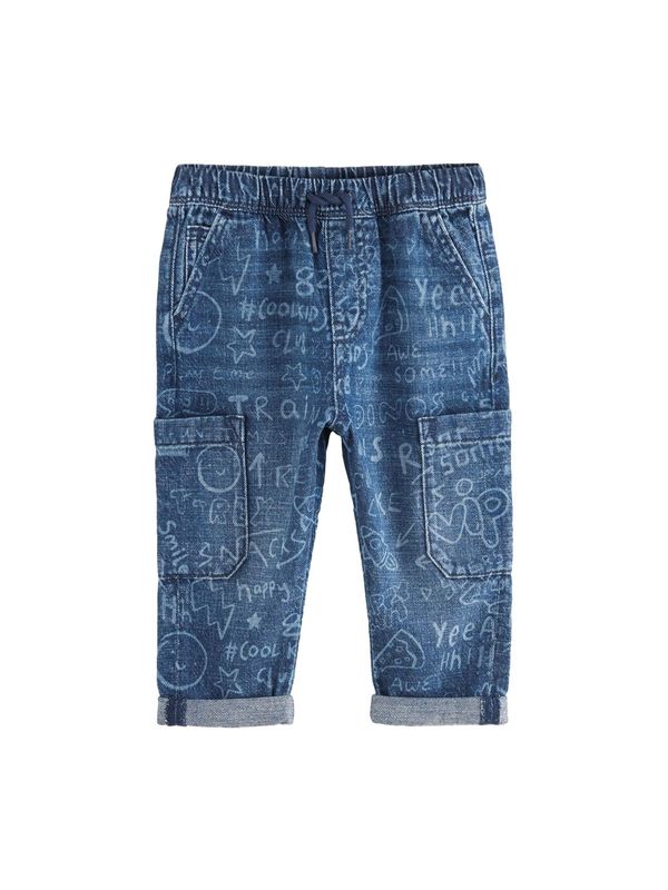 Next Next Traperice  plava / plavi traper / bijela