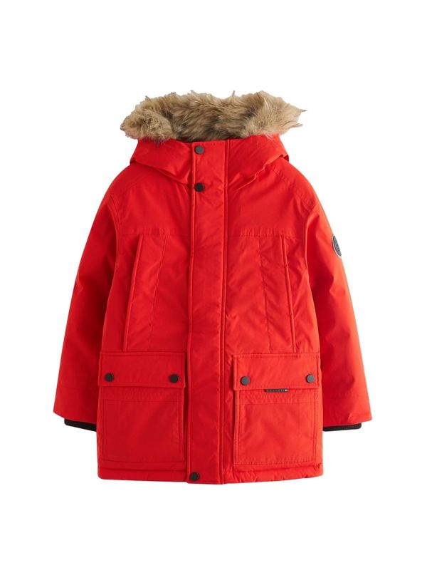 Next Next Zimska jakna  bež / narančasto crvena