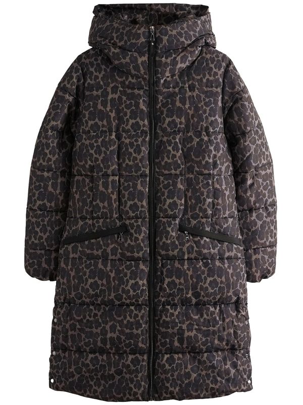 Next Next Zimski kaput  smeđa / antracit siva / crna