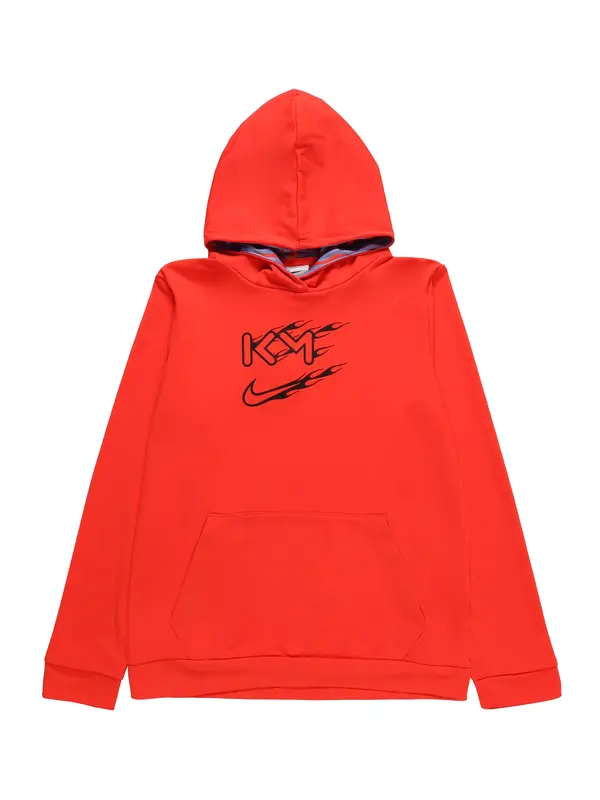NIKE NIKE Sportska sweater majica 'Kylian Mbappé'  narančasto crvena / crna