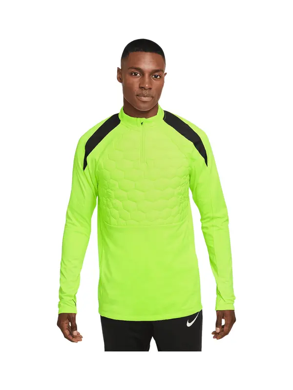 NIKE NIKE Sportska sweater majica  neonsko zelena / crna