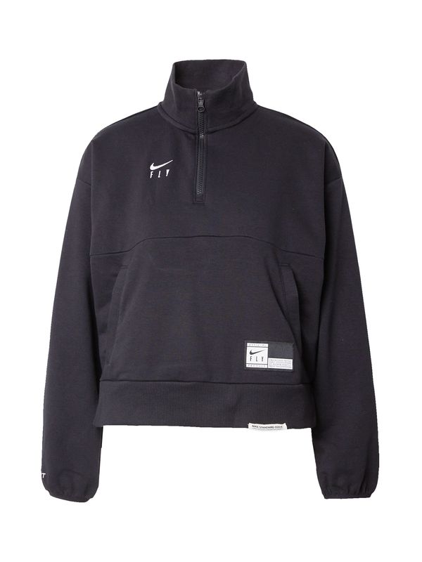 NIKE NIKE Sportska sweater majica 'NOVELTY'  crna / bijela