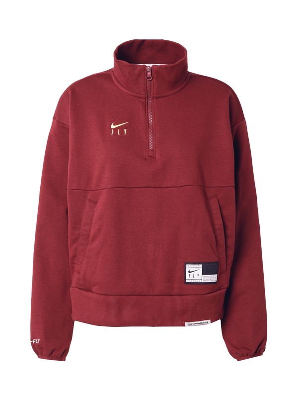 NIKE NIKE Sportska sweater majica 'NOVELTY'  tamno plava / pastelno žuta / tamno crvena / bijela