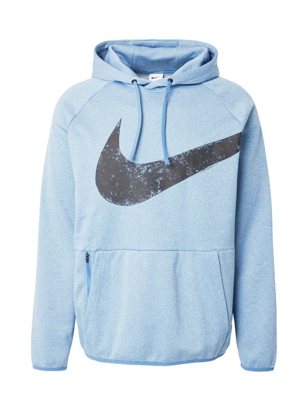 NIKE NIKE Sportska sweater majica  svijetloplava / crna