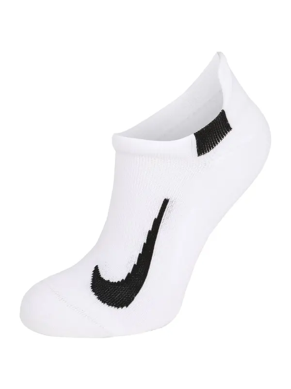NIKE NIKE Sportske čarape 'Multiplier'  crna / bijela