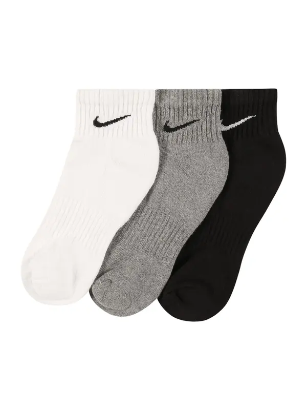 NIKE NIKE Sportske čarape  siva melange / crna / bijela
