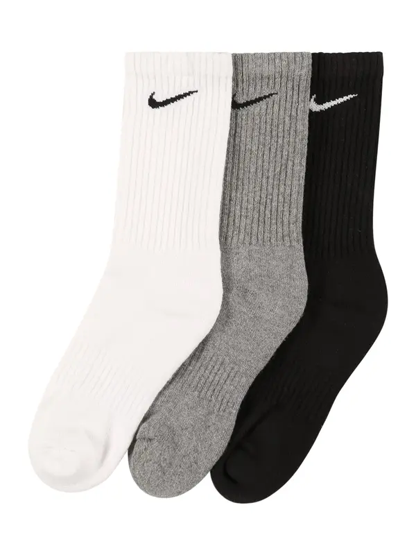 NIKE NIKE Sportske čarape  siva melange / crna / bijela