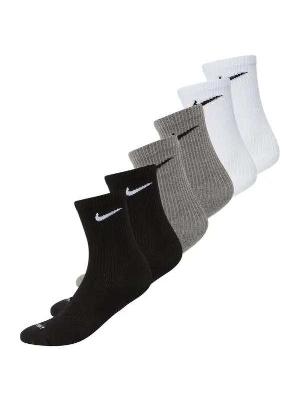 NIKE NIKE Sportske čarape  siva melange / crna / bijela
