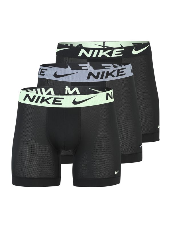 NIKE NIKE Sportske gaće  golublje plava / svijetlozelena / crna