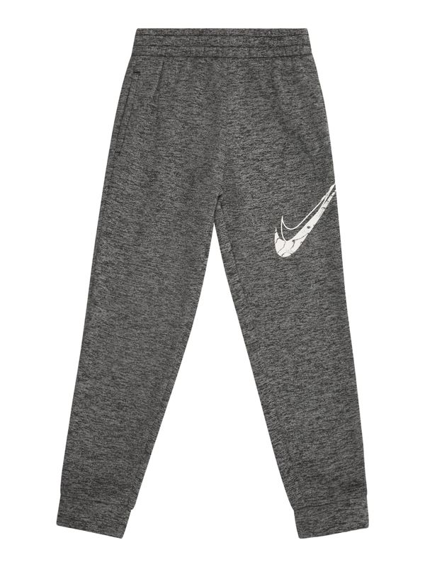 NIKE NIKE Sportske hlače  crna melange / bijela