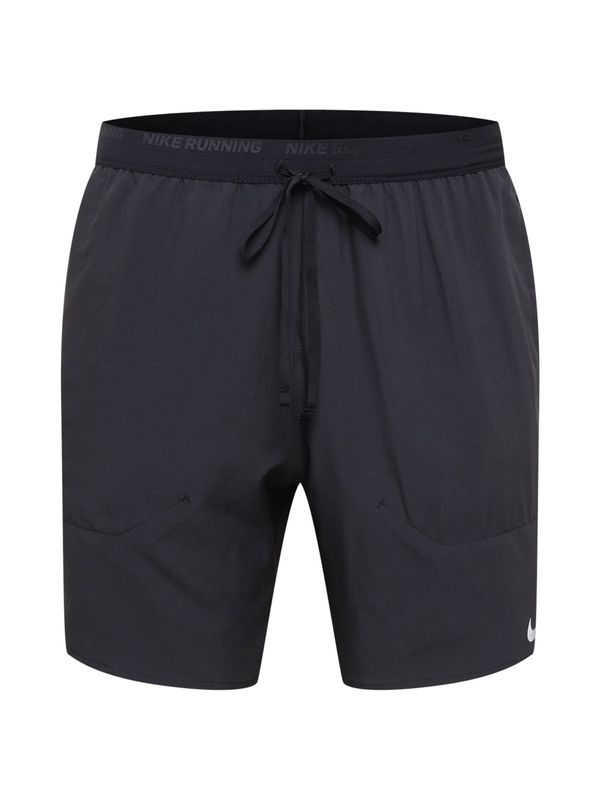 NIKE NIKE Sportske hlače  crna / srebro