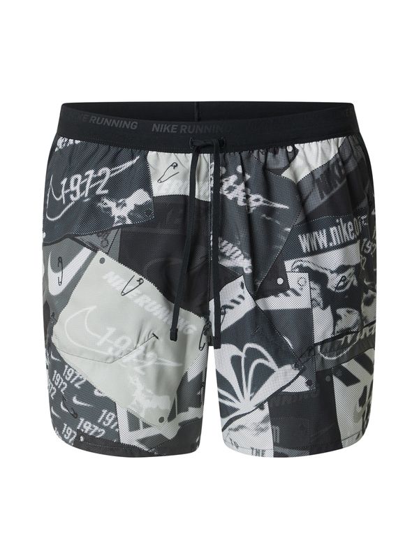 NIKE NIKE Sportske hlače 'ENRGY'  siva / crna