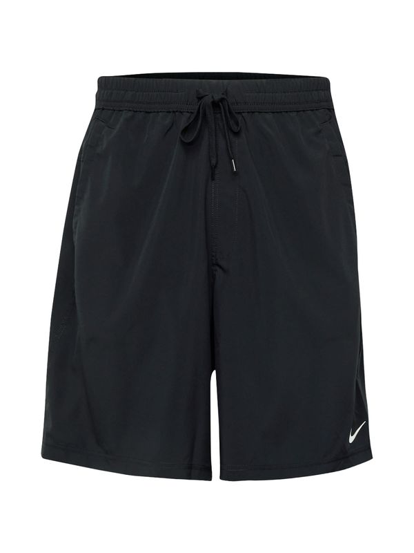 NIKE NIKE Sportske hlače 'FORM 9IN'  crna / bijela