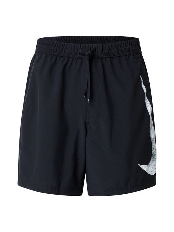 NIKE NIKE Sportske hlače 'Form Swoosh'  crna / prljavo bijela