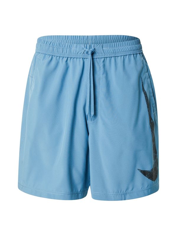 NIKE NIKE Sportske hlače 'Form Swoosh'  nebesko plava / crna
