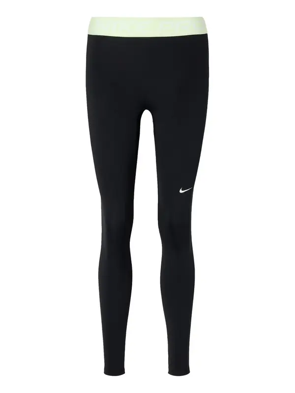 NIKE NIKE Sportske hlače 'NP 365'  svijetlozelena / crna / bijela