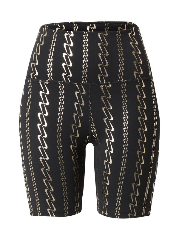 NIKE NIKE Sportske hlače 'ONE'  zlatna / crna / bijela