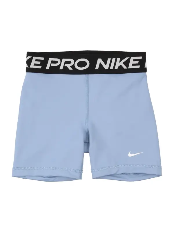 NIKE NIKE Sportske hlače 'Pro'  golublje plava / crna / bijela