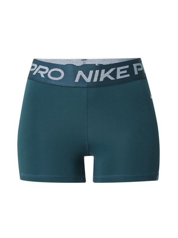 NIKE NIKE Sportske hlače 'Pro'  siva / petrol