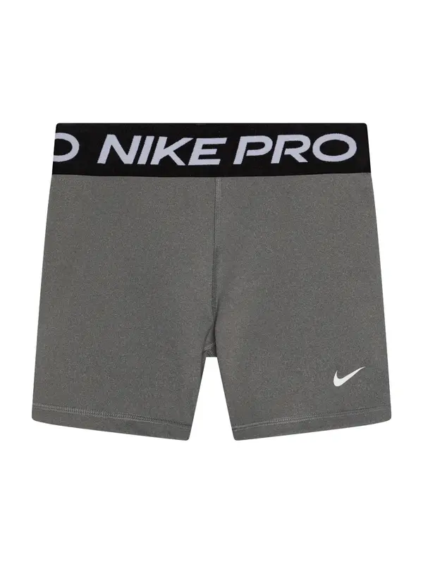 NIKE NIKE Sportske hlače 'Pro'  svijetlosiva / tamo siva / bijela