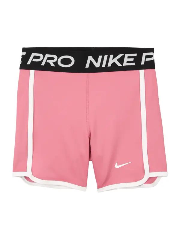 NIKE NIKE Sportske hlače  ružičasta / crna / bijela