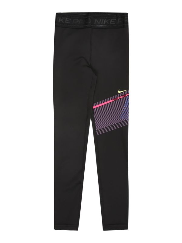 NIKE NIKE Sportske hlače  siva / roza / crna