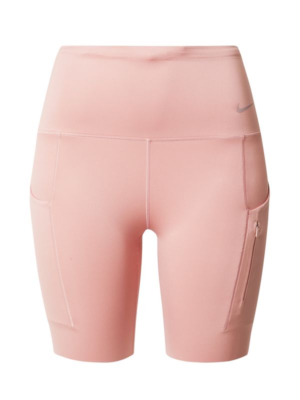 NIKE NIKE Sportske hlače  svijetlosiva / lubenica roza