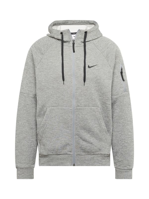 NIKE NIKE Sportski gornji dio trenirke  siva melange / crna