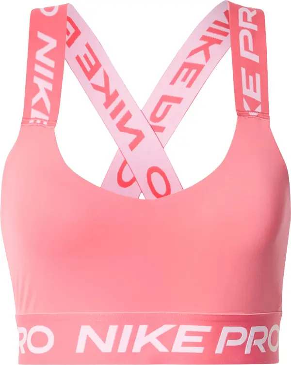 NIKE NIKE Sportski grudnjak  losos / bijela