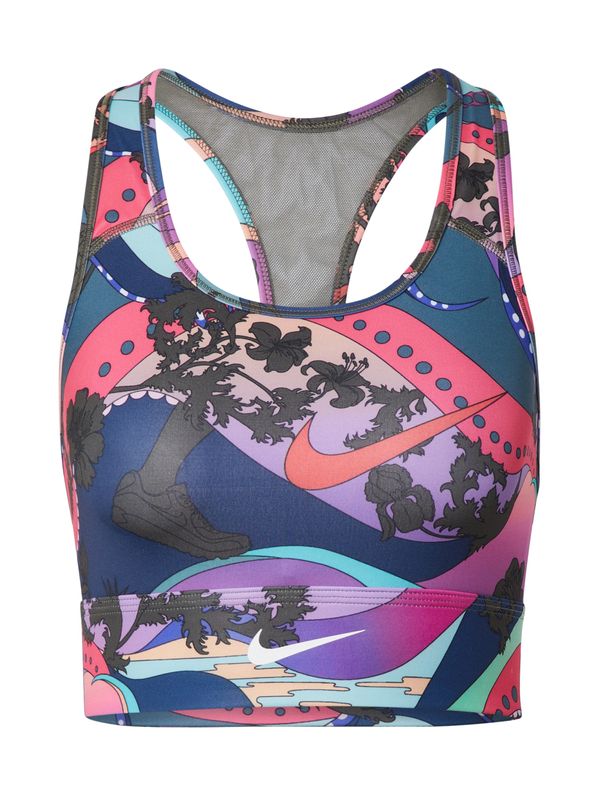 NIKE NIKE Sportski grudnjak  plava / koraljna / roza / crna