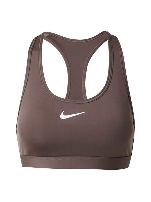 NIKE NIKE Sportski grudnjak 'Swoosh'  boja blata / bijela