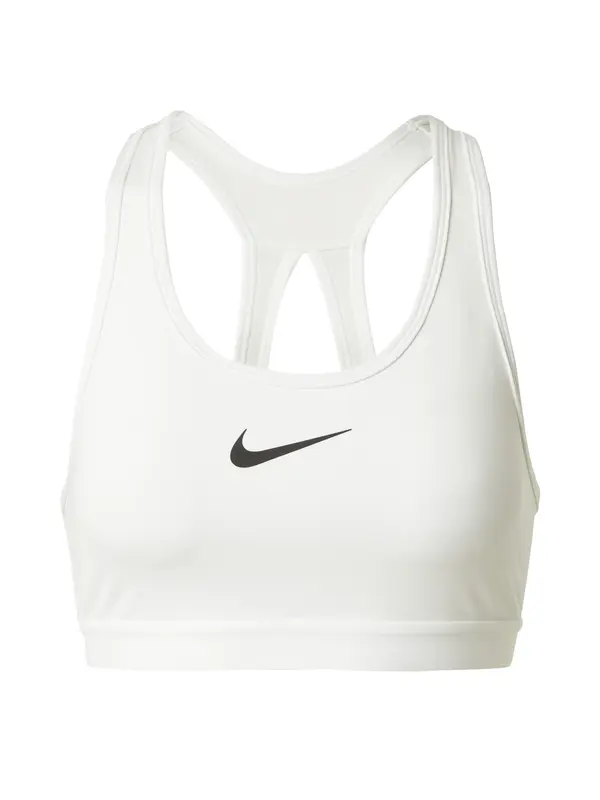 NIKE NIKE Sportski grudnjak 'SWOOSH'  crna / bijela