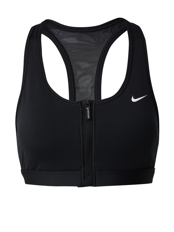 NIKE NIKE Sportski grudnjak 'SWOOSH'  crna / bijela