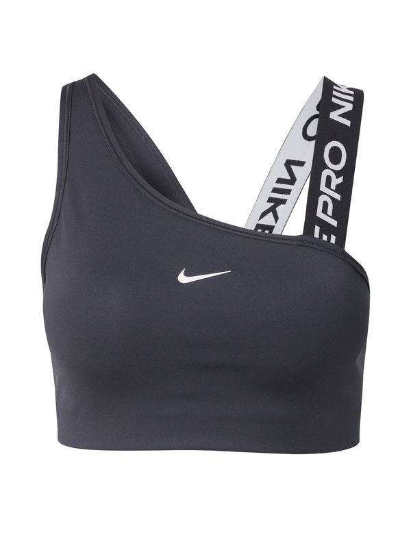 NIKE NIKE Sportski grudnjak 'SWOOSH'  crna / bijela